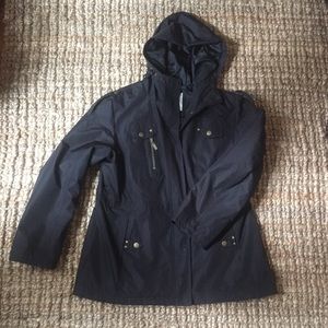 Weather Tamer Black Jacket with Brass details L